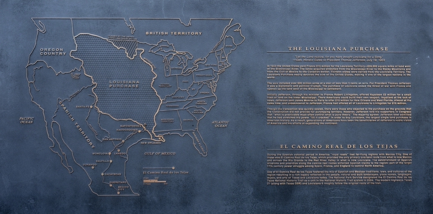 The Louisiana Purchase is announced to the American people by President Thomas Jefferson