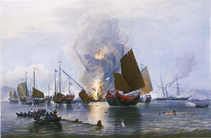 First opium war begins