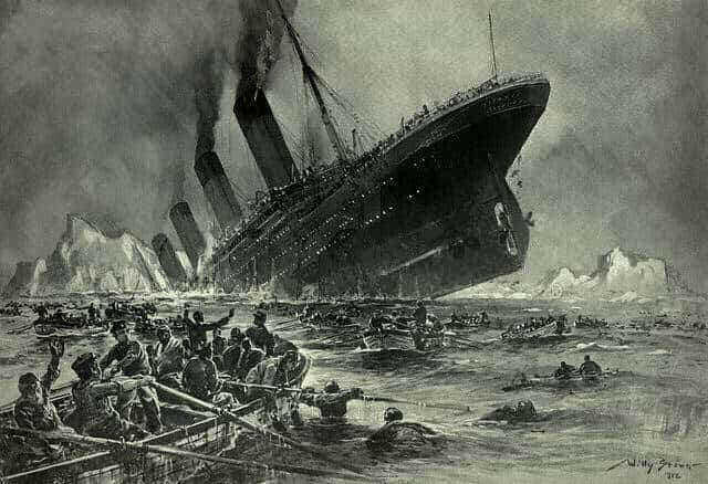 The RMS Titanic Sank in the North Atlantic