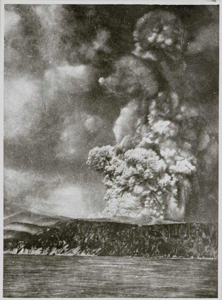 Krakatoa Volcano Erupts