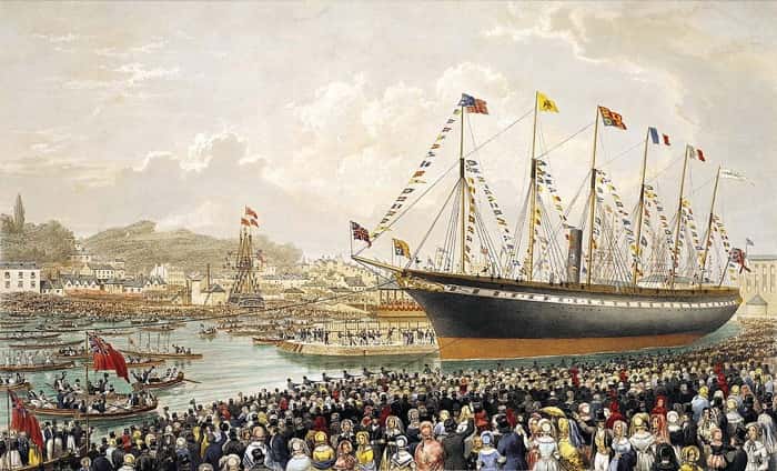 The Launch of The Steamship SS Great Britain