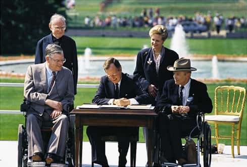 The Signing of the Americans with Disabilities Act